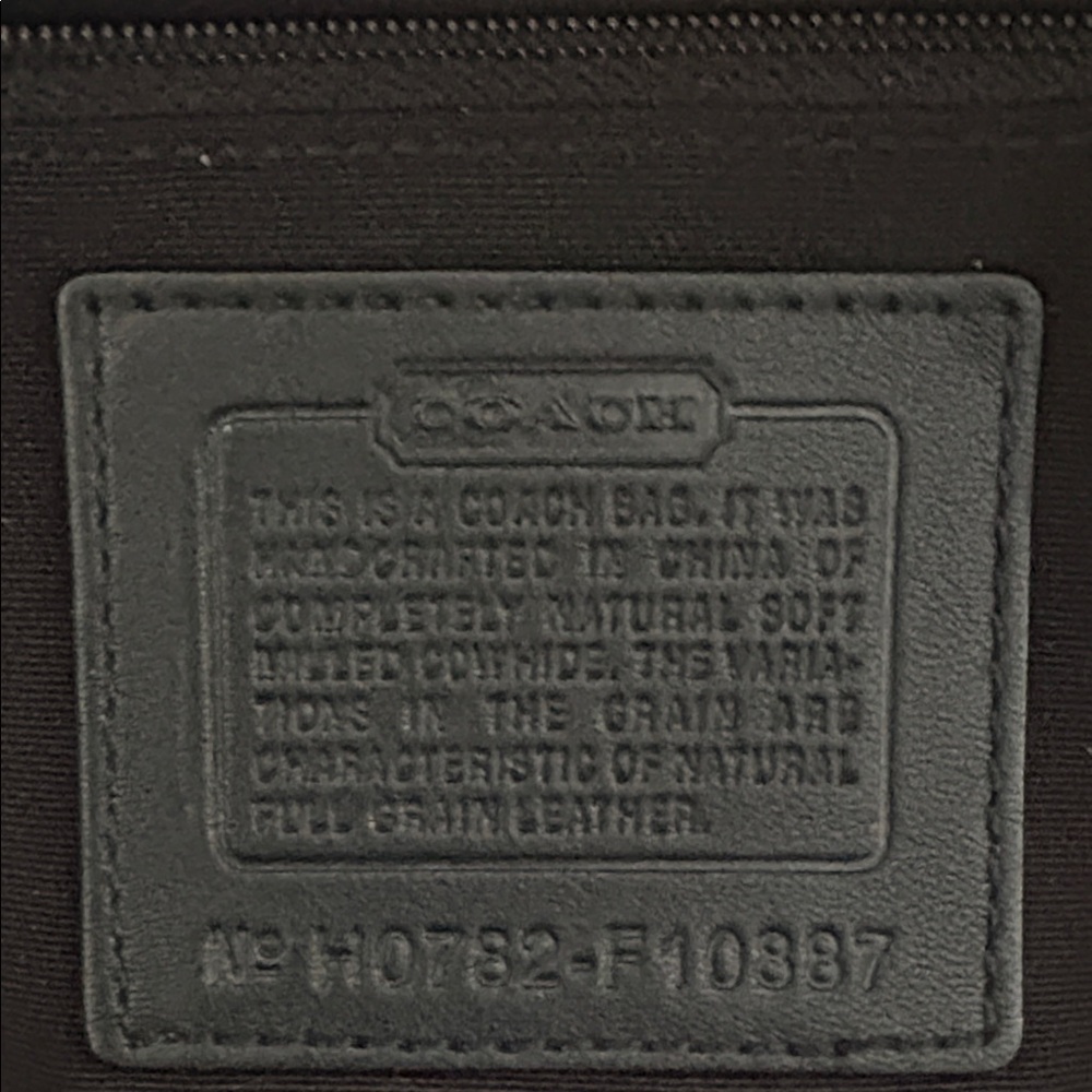 Coach Black Pebbled Chelsea Leather Satchel with Silver Tone  Accents - Picture 2 of 13